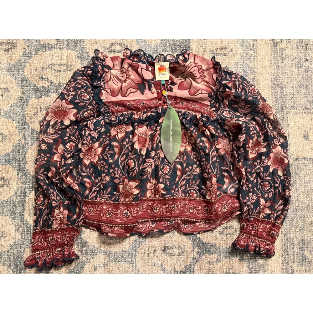 Farm Rio Ainika‎ Charm Blouse Size Medium NWT
